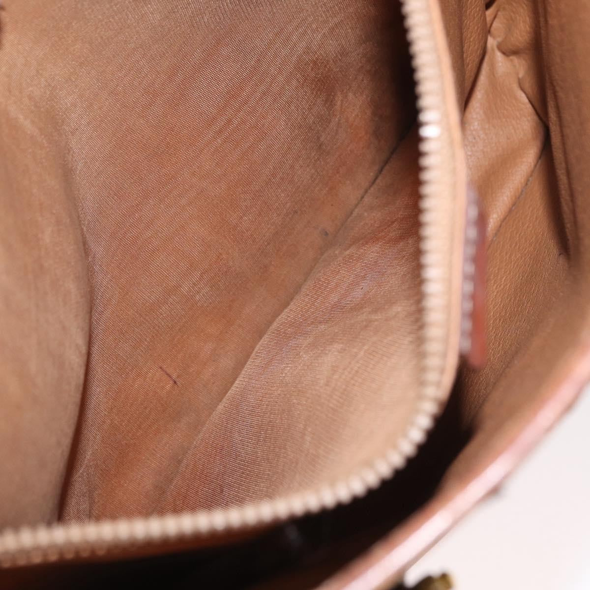 Celine Vintage Macadam Canvas Beige Canvas Backpack Bag (Pre-Owned)