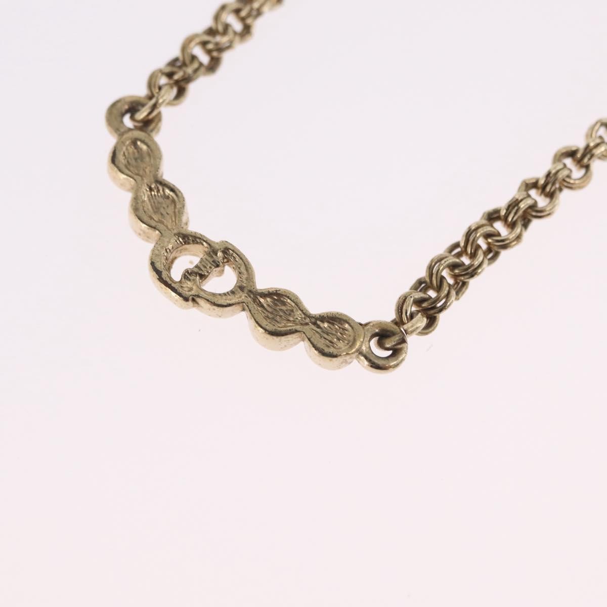Christian Dior Cd Pendant Metal Gold Metal Necklace Jewelry (Pre-Owned)