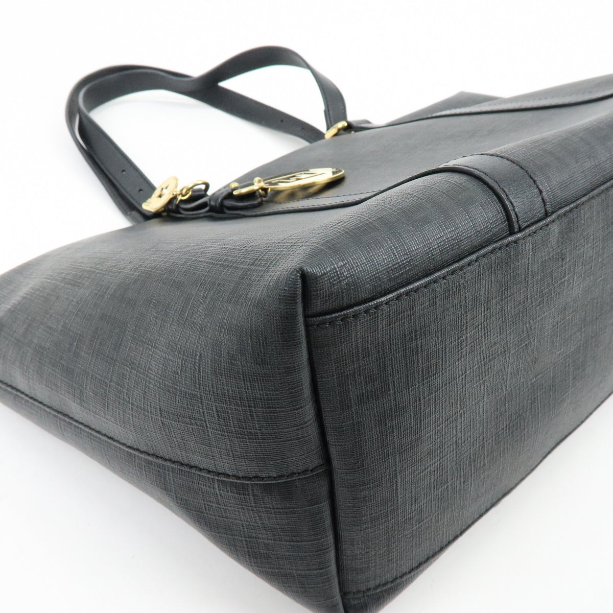 Fendi Superstar Zucchino Coated Canvas Black Canvas Tote Bag Bag (Pre-Owned)