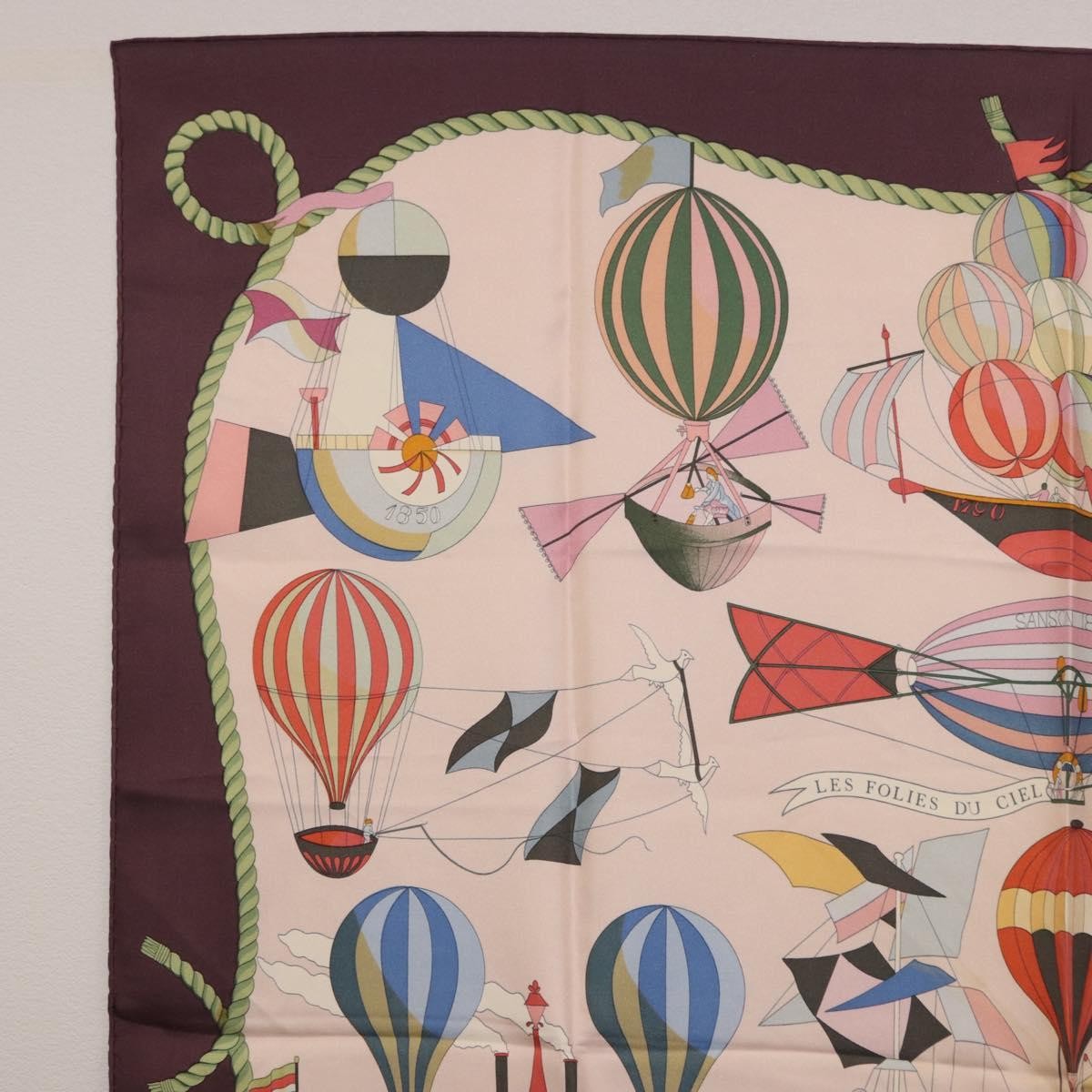 Hermes Carré 90 Silk Multicolor Pink Silk Scarve & Shawl Accessory (Pre-Owned)