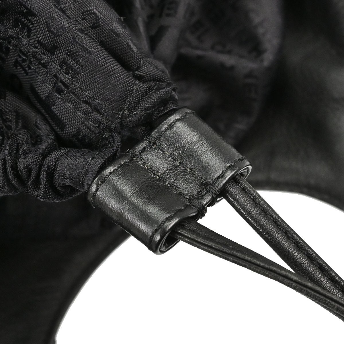 Chanel Square Stitch Tassel Hobo Quilted Leather Black Leather Shoulder Bag Bag (Pre-Owned)