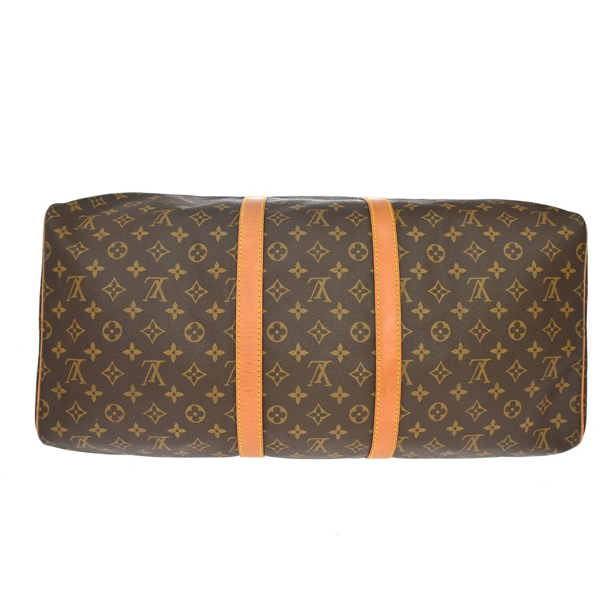 Louis Vuitton Keepall Monogram Brown Canvas Travel Bag Bag (Pre-Owned)
