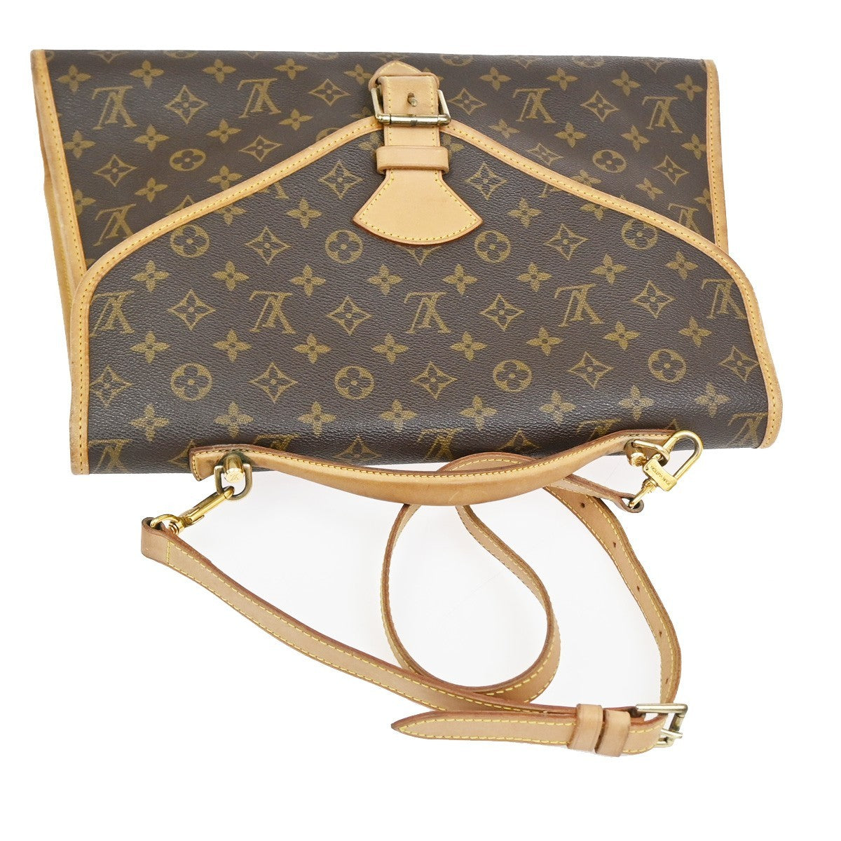 Louis Vuitton Beverly Monogram Canvas Brown Canvas Briefcase Bag (Pre-Owned)