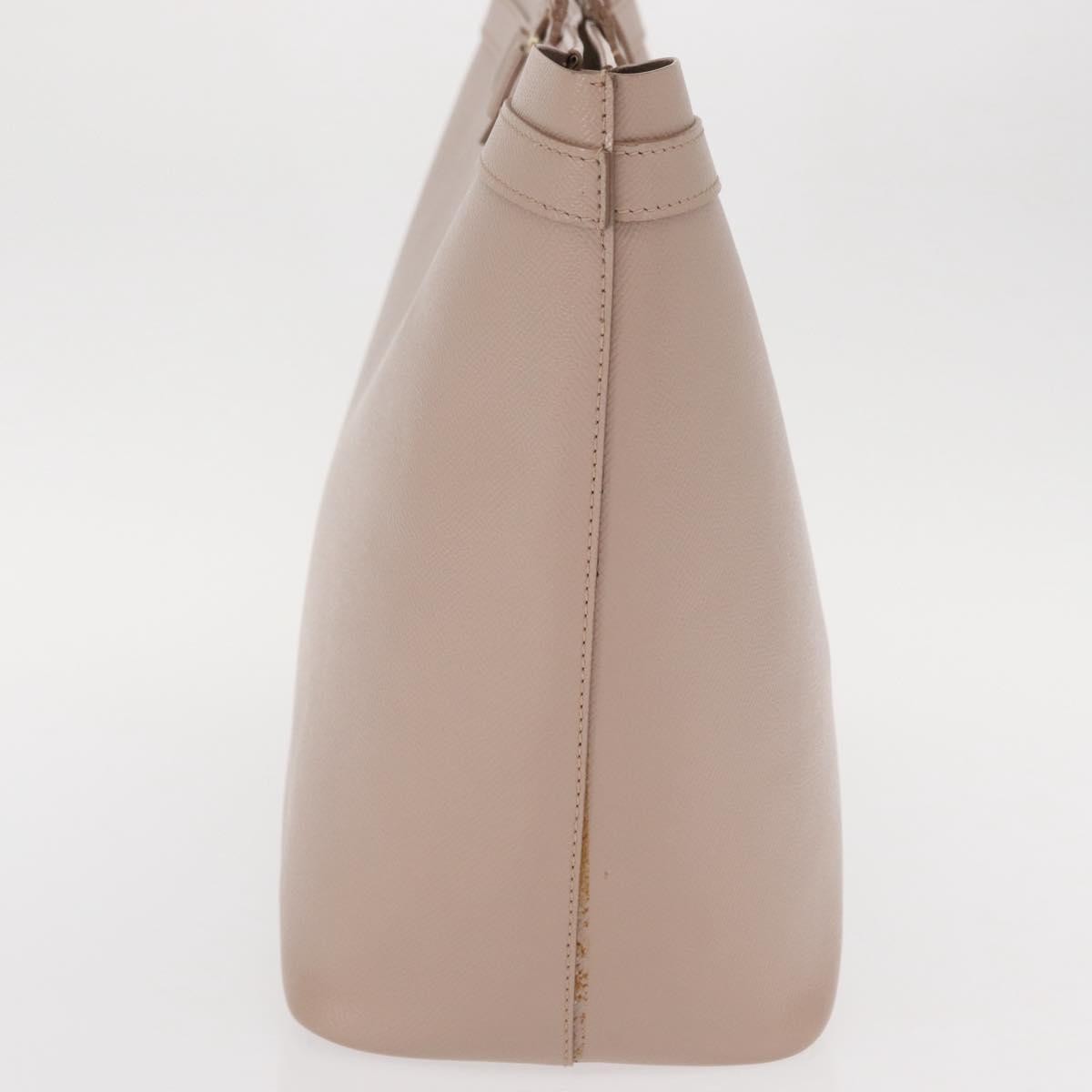 Salvatore Ferragamo Vala Tote Leather Pink Leather Tote Bag Bag (Pre-Owned)