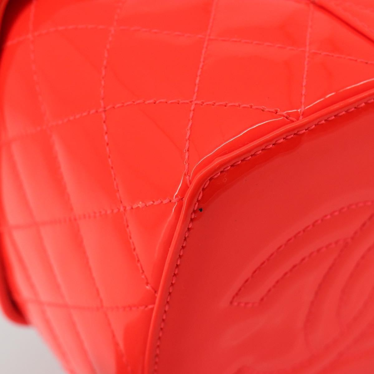 Chanel Makeup Case Minaudiere Quilted Patent Red Patent_Leather Clutche & Pouche Bag (Pre-Owned)