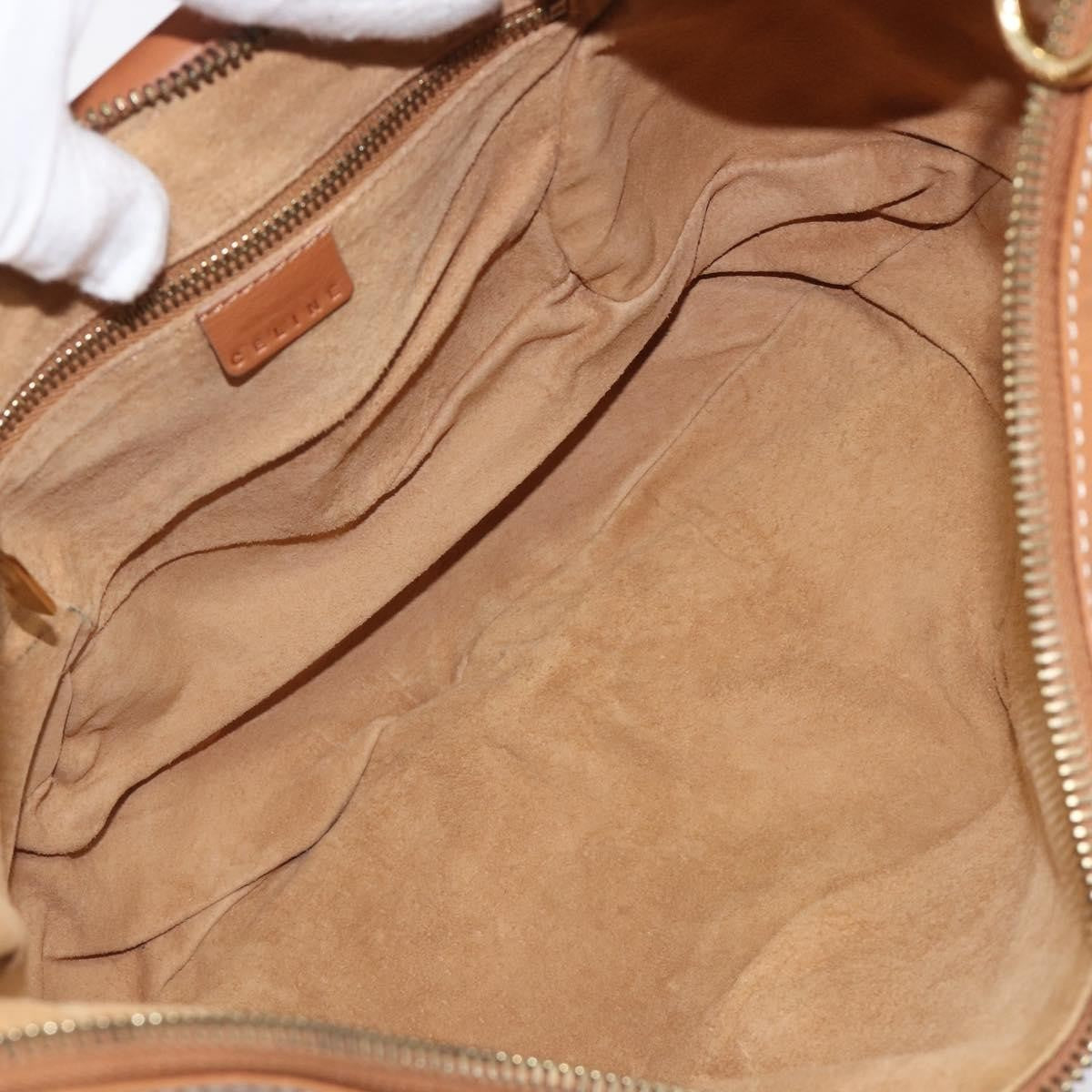 Celine Shoulder Leather Brown Leather Shoulder Bag Bag (Pre-Owned)