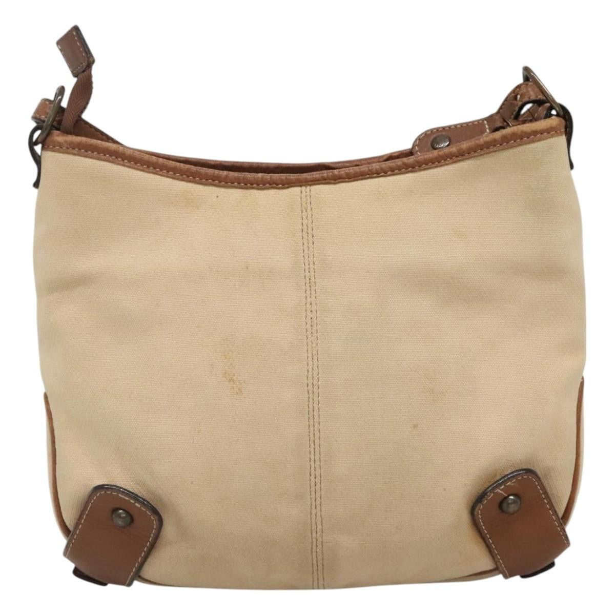 Burberry Blue Label Canvas Beige Canvas Shoulder Bag Bag (Pre-Owned)