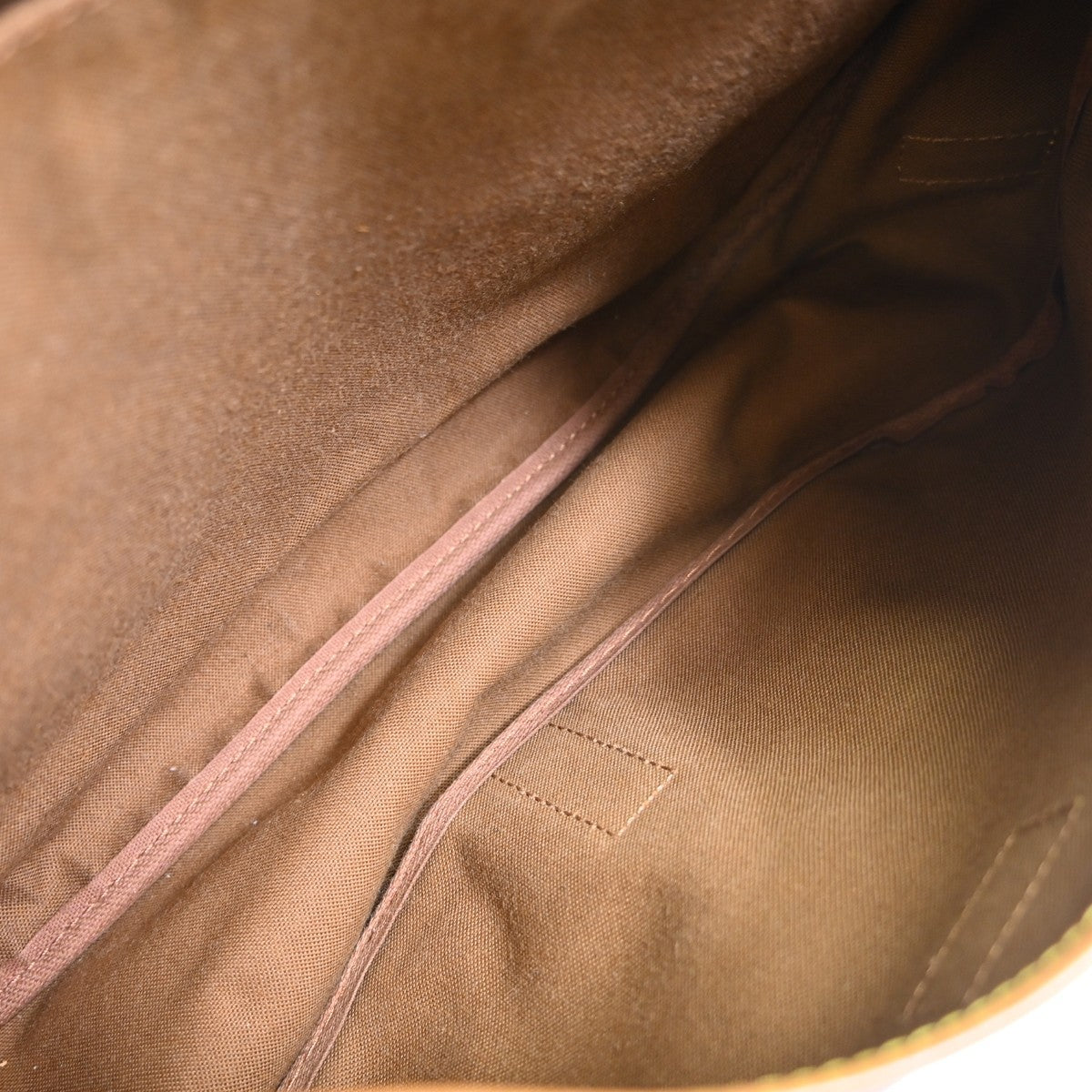 Louis Vuitton Saumur Monogram Canvas Brown Canvas Shoulder Bag Bag (Pre-Owned)