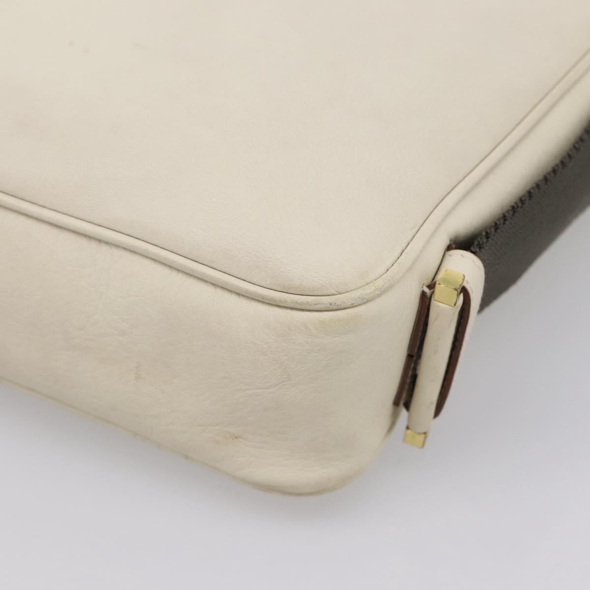 Gucci Shoulder Leather Beige Leather Shoulder Bag Bag (Pre-Owned)