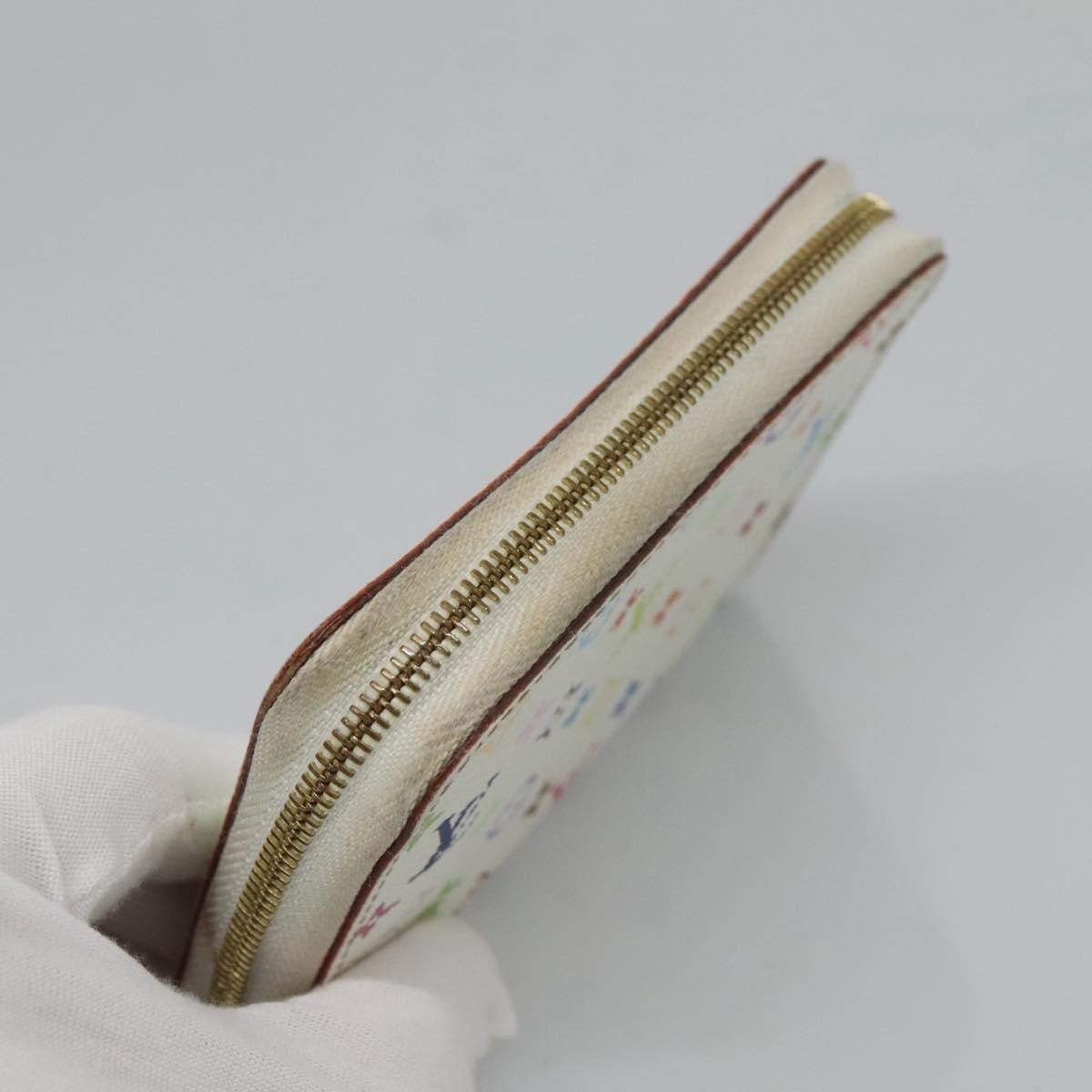Louis Vuitton Porte-Monnaie Zippy Monogram Multicolor White Canvas Wallets Accessory (Pre-Owned)