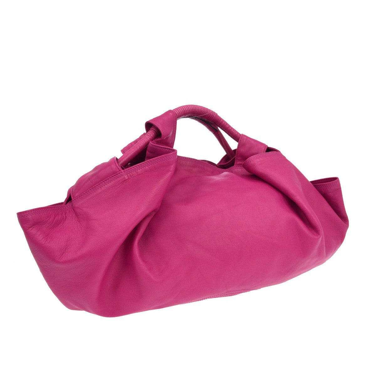 Loewe Anagram Logo Nappa Aire Hand Leather Pink Leather Handbag (Pre-Owned)