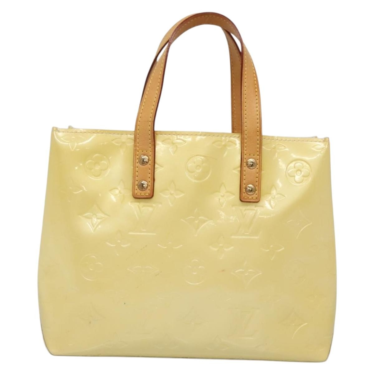 Louis Vuitton Reade Monogram Vernis Ecru Patent_Leather Bag (Pre-Owned)