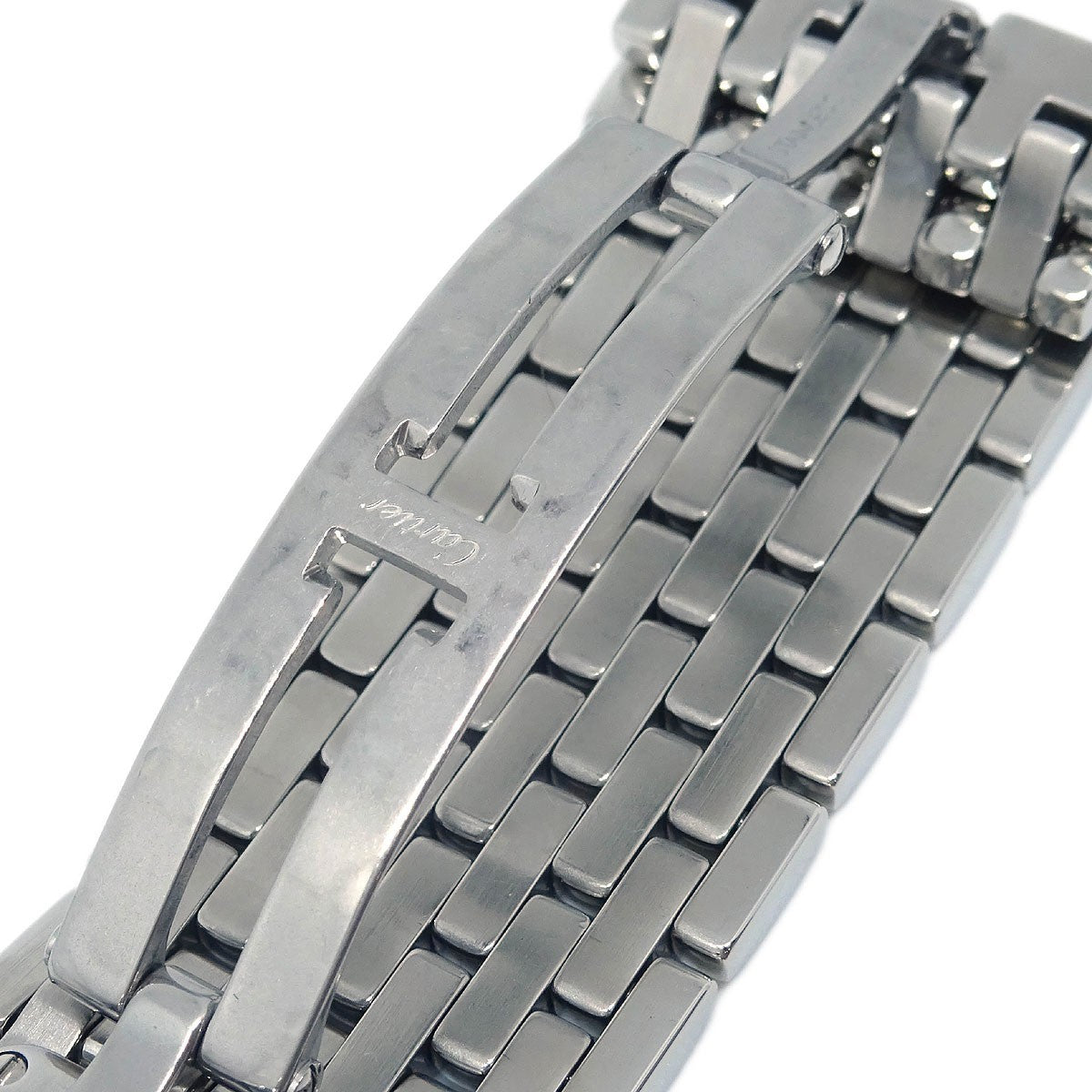 Cartier Panthere Ruban Quartz Stainless Steel And Mother Of Pearl Watch (Pre-Owned)