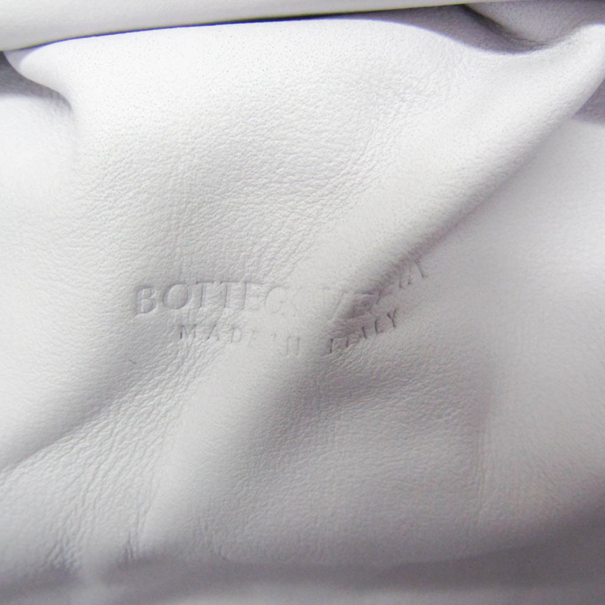 Bottega Veneta The Pouch Coin Purse Leather White Leather Clutche & Pouche Bag (Pre-Owned)