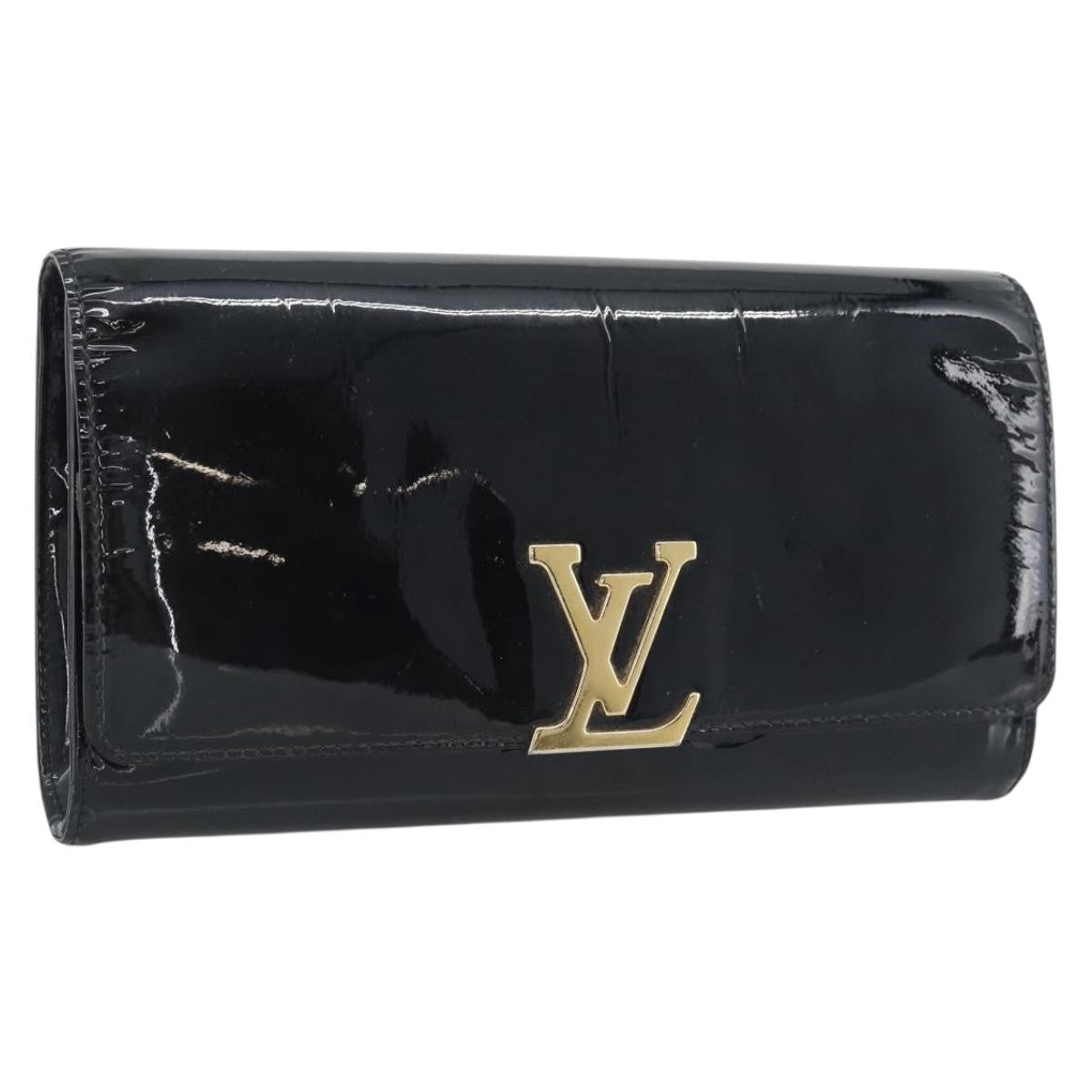 Louis Vuitton Louise Clutch Patent Black Patent_Leather Clutche & Pouche Bag (Pre-Owned)