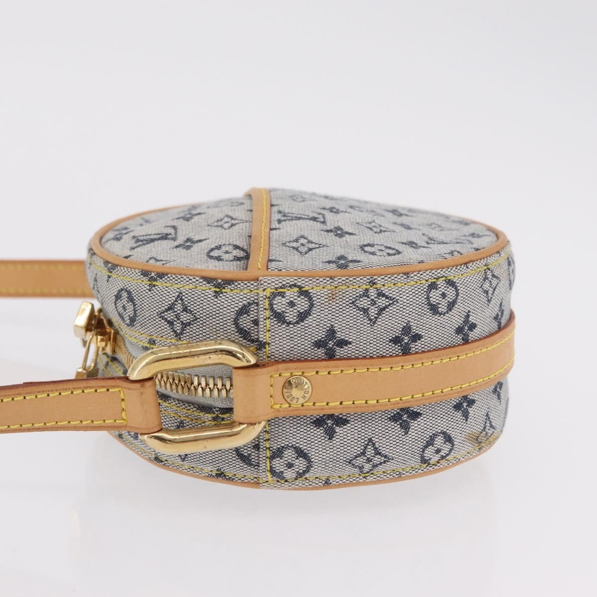 Louis Vuitton Jeanne Mini Lin Blue Canvas Crossbody Bag Bag (Pre-Owned)