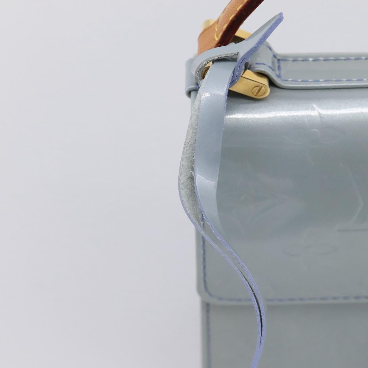 Louis Vuitton Spring Street Nm Patent Leather Blue Patent_Leather Handbag (Pre-Owned)