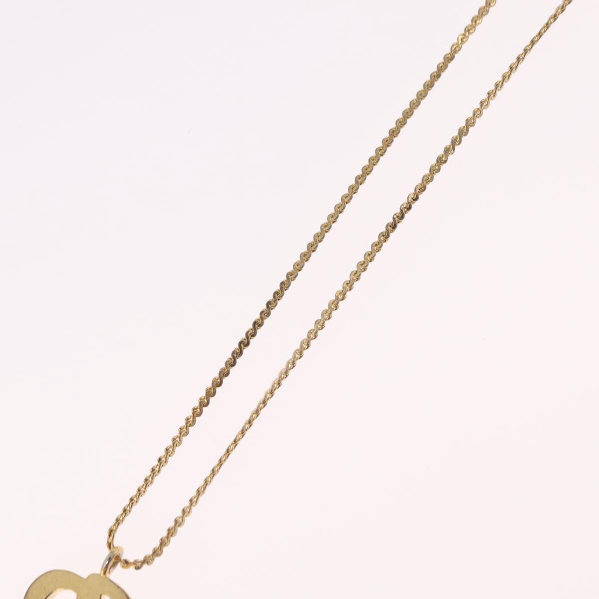 Christian Dior Cd Pendant Metal Gold Metal Necklace Jewelry (Pre-Owned)