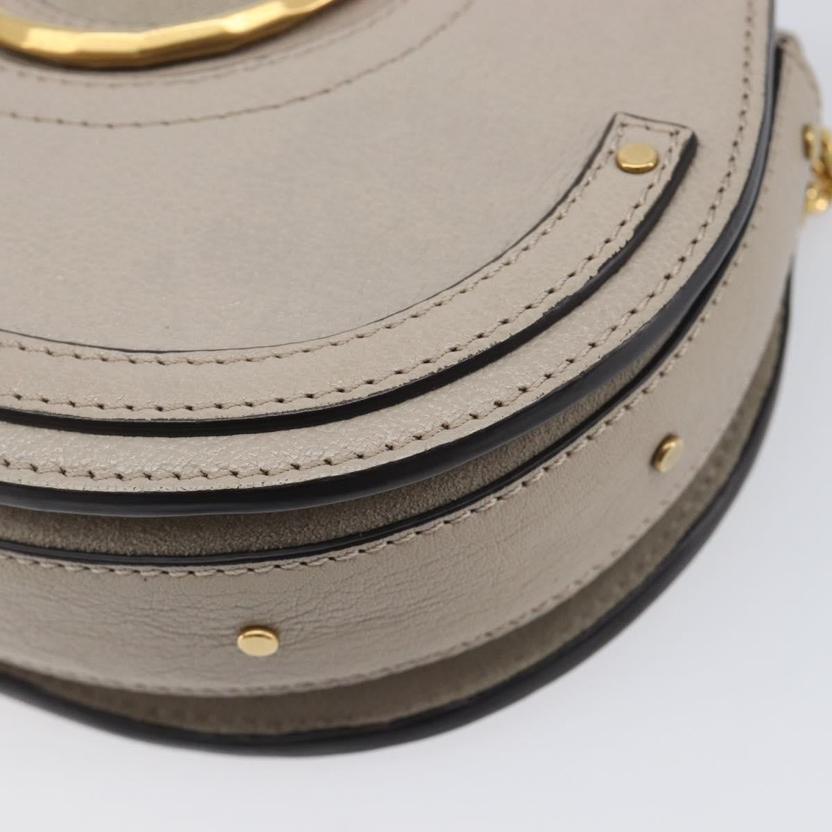 Chloe Pixie Belt Leather And Suede Beige Leather Handbag (Pre-Owned)