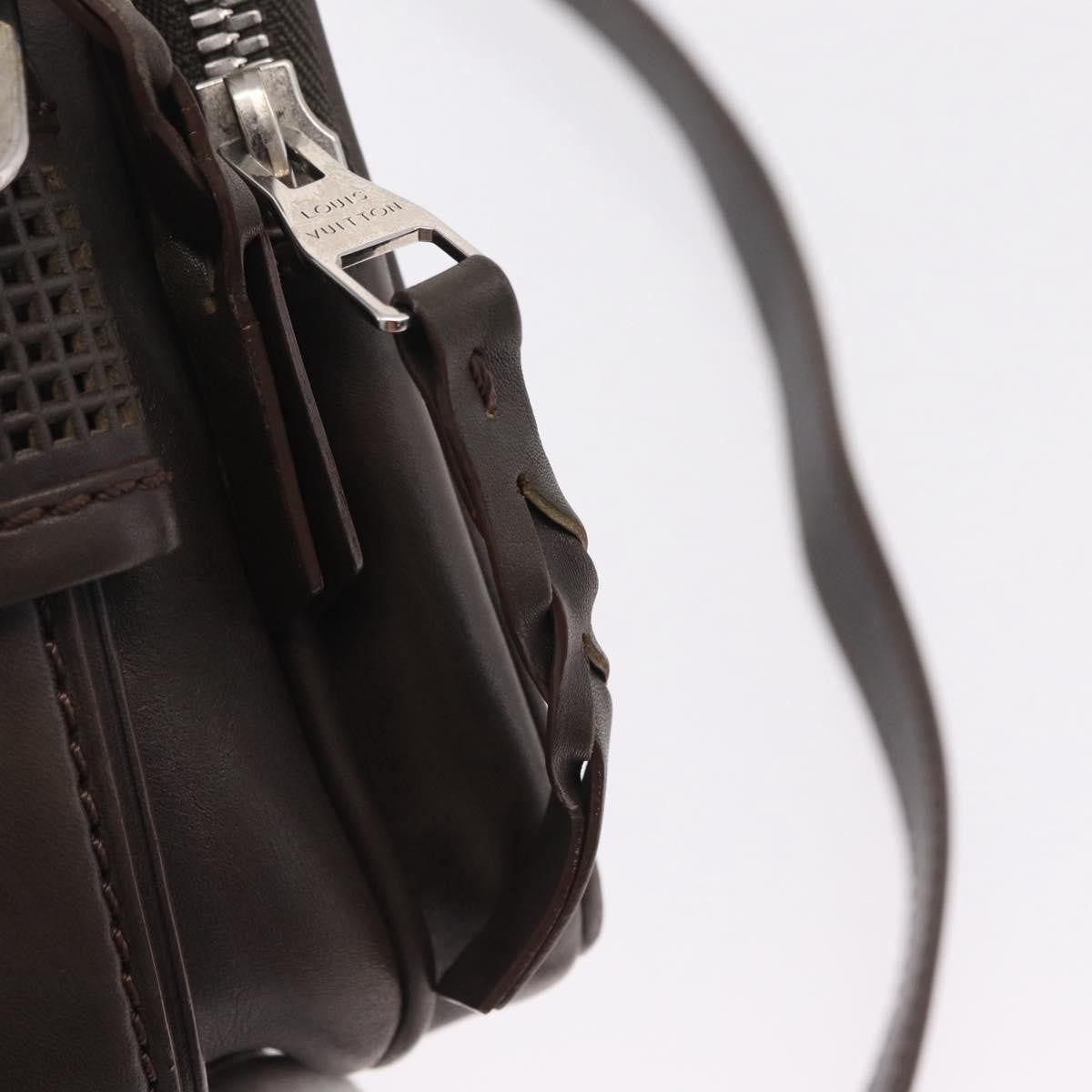 Louis Vuitton Bequia Trotter Messenger Nomade Leather Brown Leather Handbag (Pre-Owned)