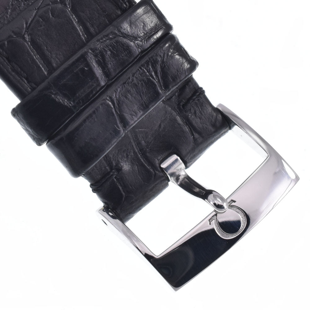 Omega De Ville Prestige Co-Axial Chronometer Automatic Stainless Steel And Alligator Watch (Pre-Owned)