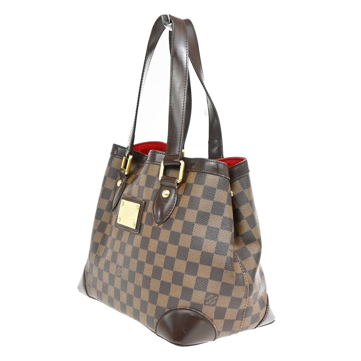 Louis Vuitton Hampstead Damier Brown Canvas Handbag (Pre-Owned)