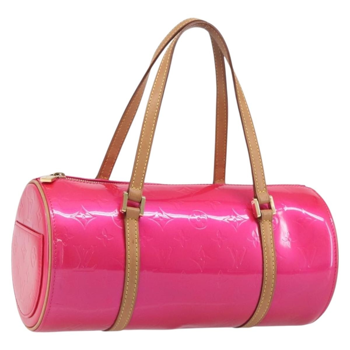 Louis Vuitton Bedford Monogram Vernis Pink Patent_Leather Handbag (Pre-Owned)