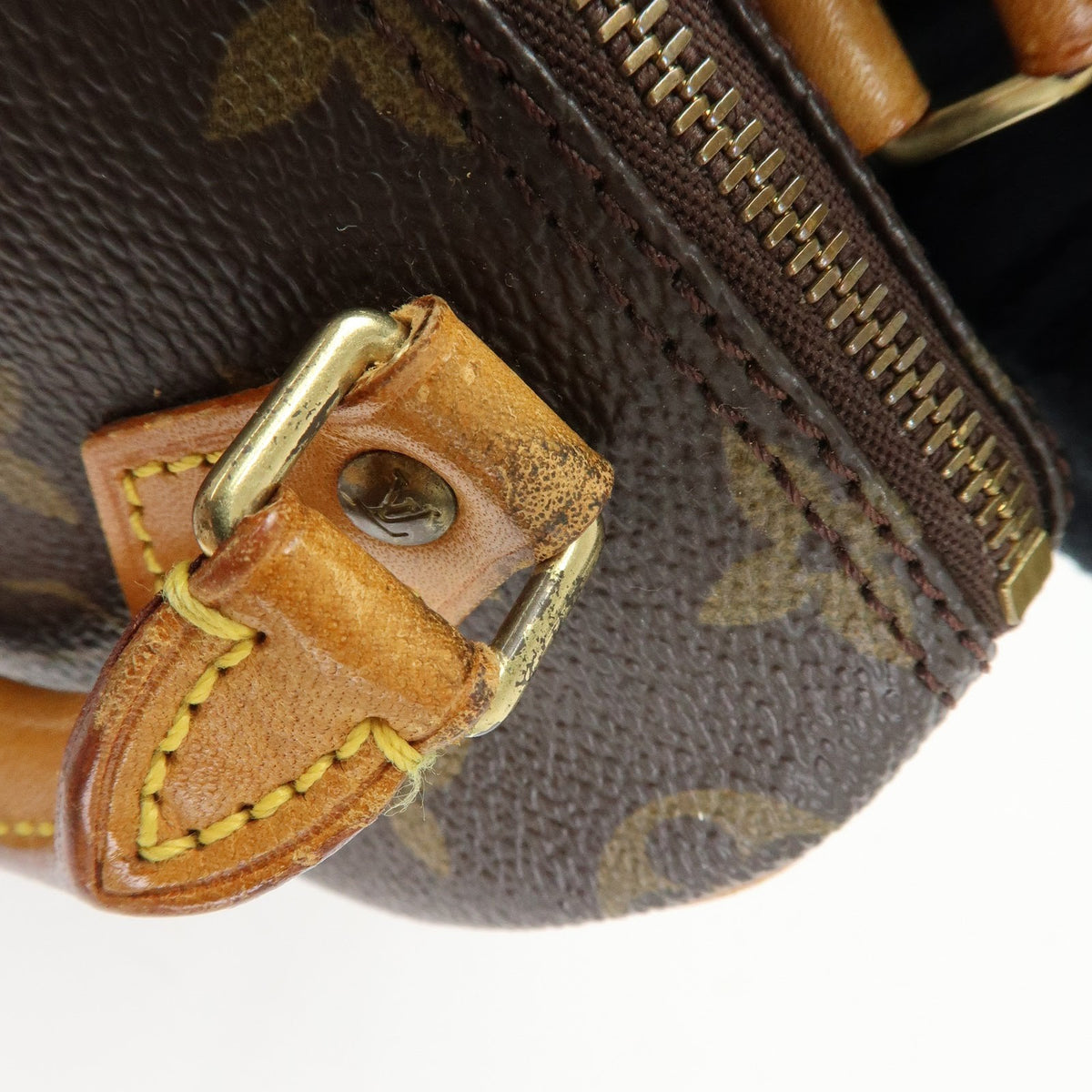 Louis Vuitton Speedy Mini Hl Monogram Canvas Brown Canvas Handbag (Pre-Owned)