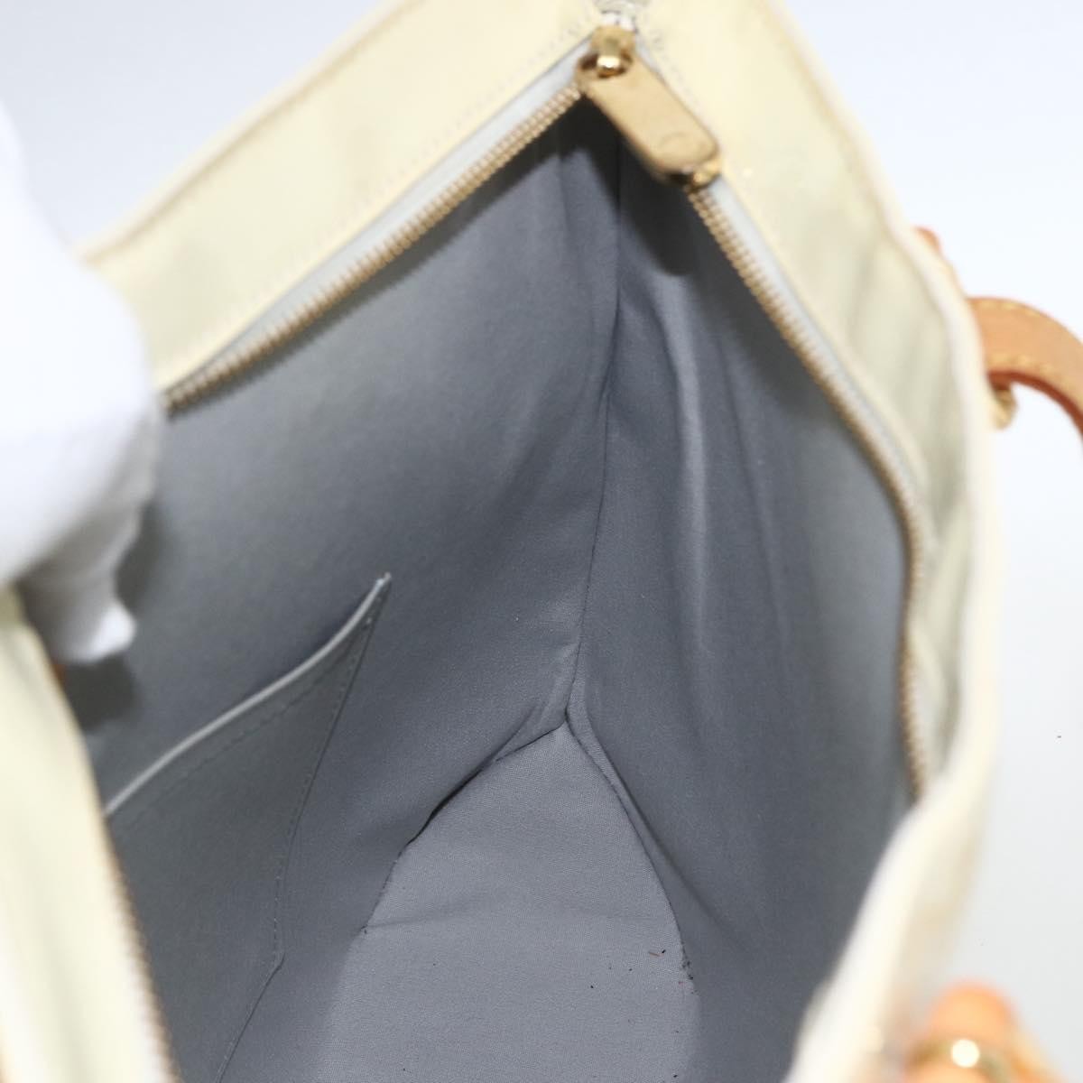 Louis Vuitton Brentwood Monogram Vernis Beige Patent_Leather Tote Bag Bag (Pre-Owned)