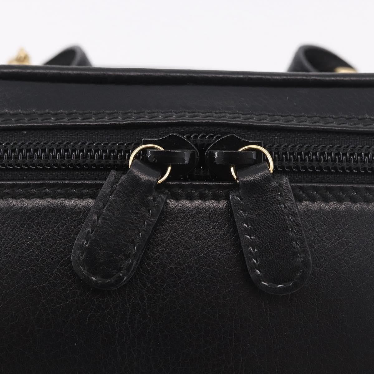 Gucci Horsebit Vanity Leather Black Leather Toiletry Case Accessory (Pre-Owned)