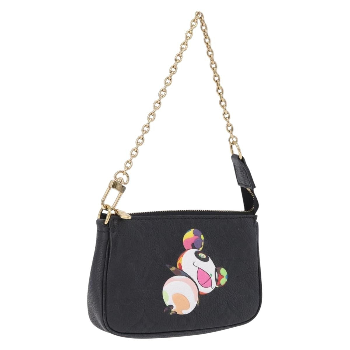 Louis Vuitton Pochette Accessoires Monogram Empreinte Leather Black Leather Clutche & Pouche Bag (Pre-Owned)