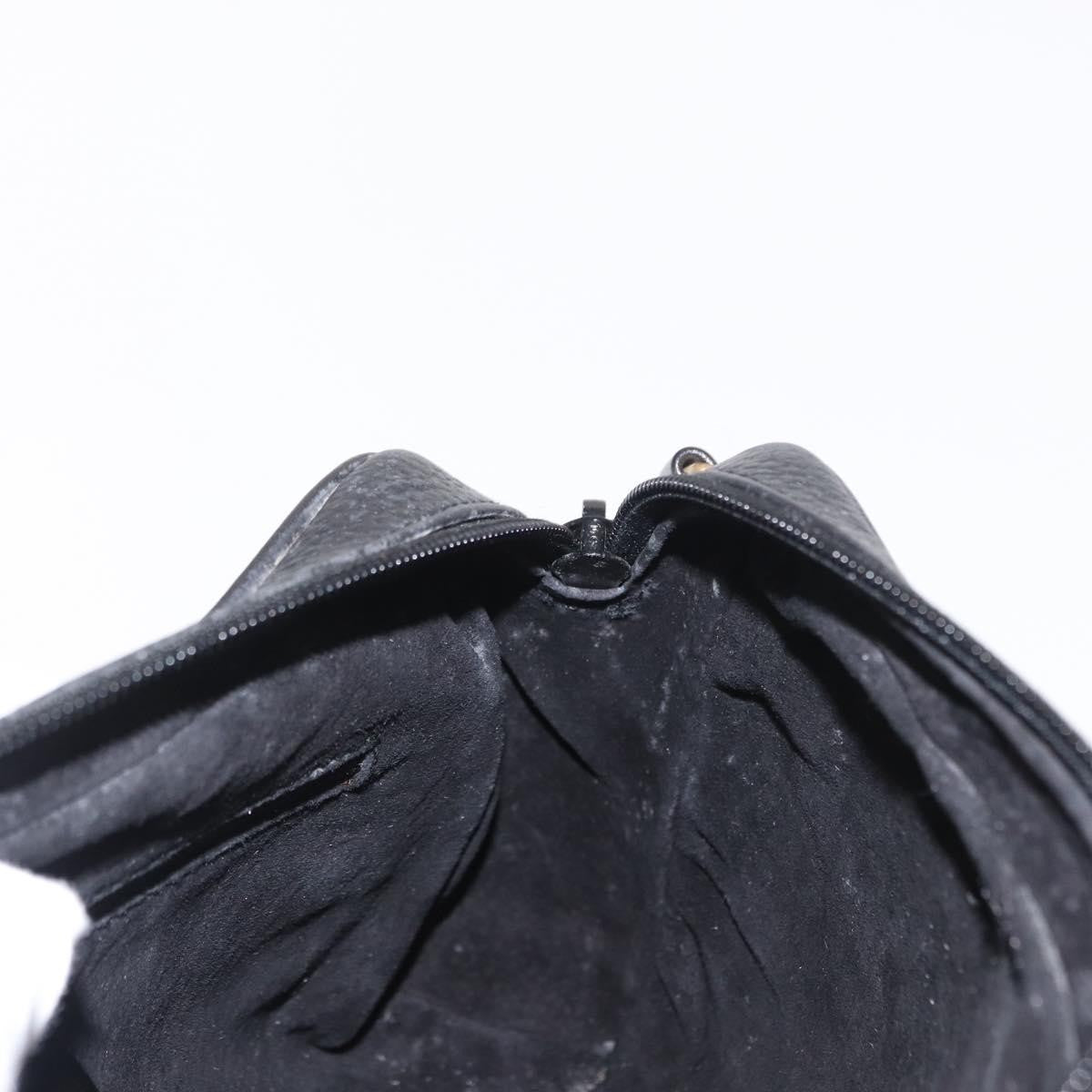 Gucci Vintage Leather Black Leather Shoulder Bag Bag (Pre-Owned)