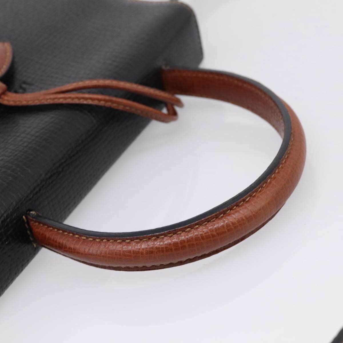Loewe Barcelona Leather Black Leather Shoulder Bag Bag (Pre-Owned)
