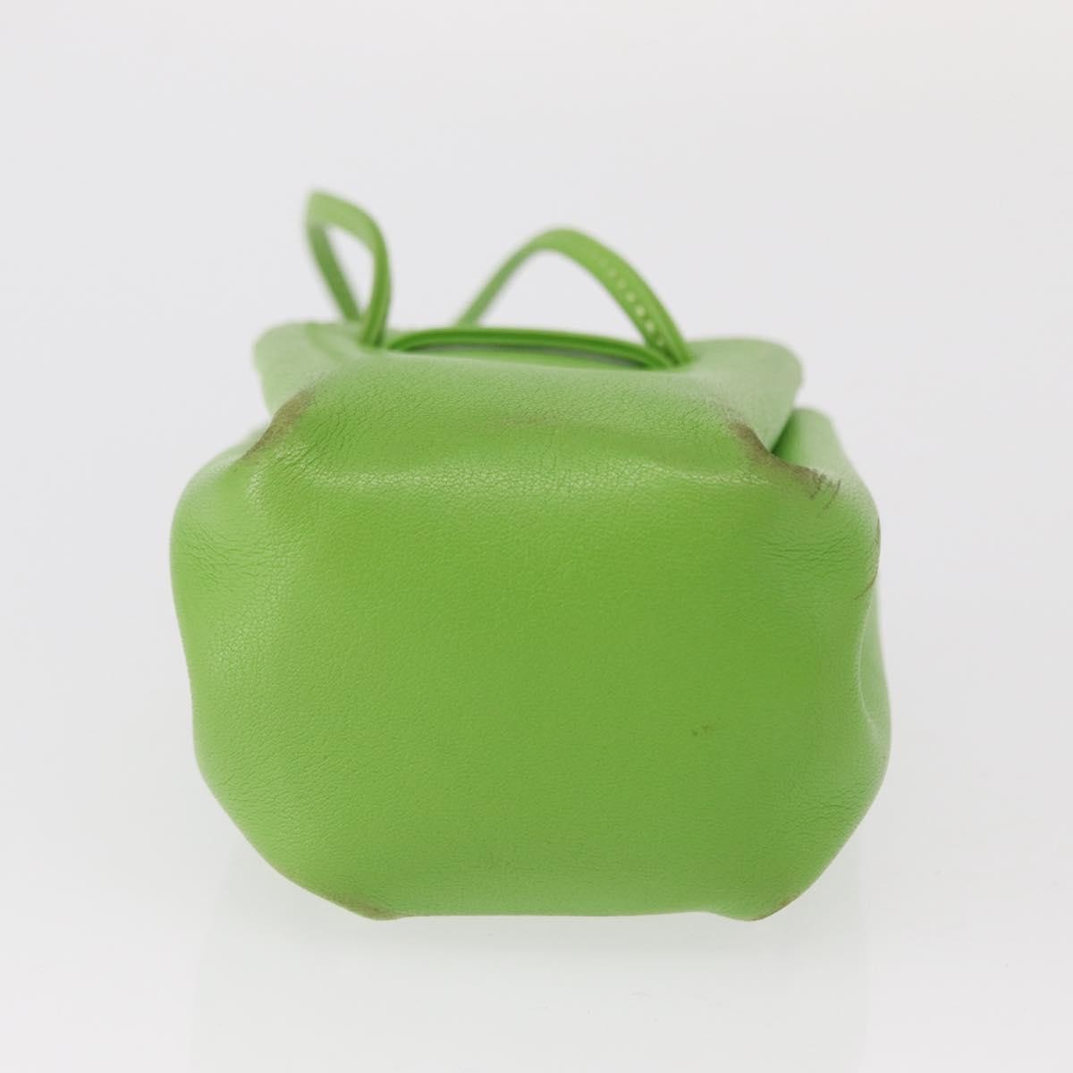 Hermes Vespa Leather Green Leather Clutche & Pouche Bag (Pre-Owned)