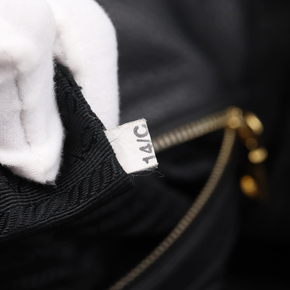 Prada Front Pocket Convertible Vitello Daino Black Leather Tote Bag Bag (Pre-Owned)