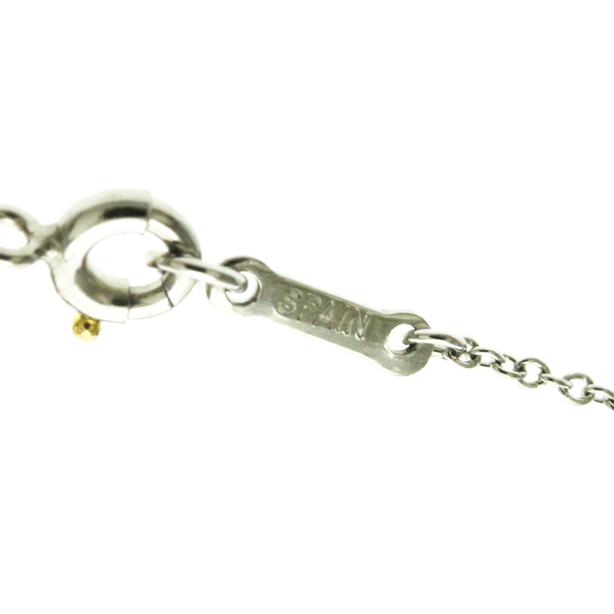 Tiffany & Co. Elsa Peretti Open Heart Pendant Platinum Silver Platinum Necklace Jewelry (Pre-Owned)