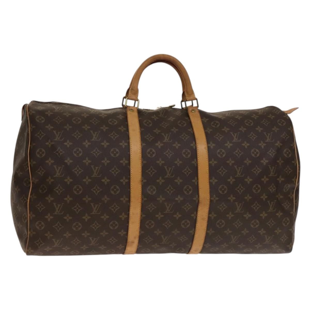 Louis Vuitton Keepall Monogram Canvas Brown Canvas Bag (Pre-Owned)