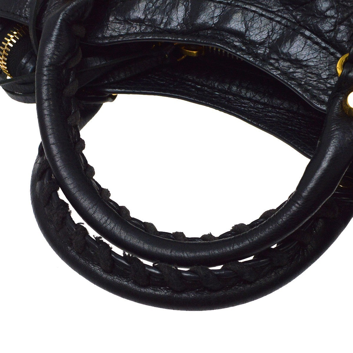 Balenciaga City Leather Black Leather Handbag (Pre-Owned)