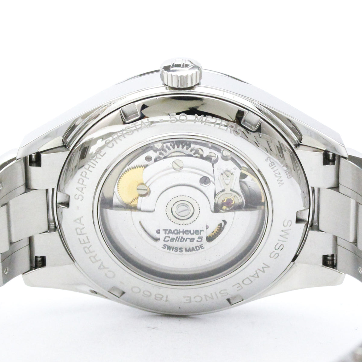 Tag Heuer Carrera Calibre 5 Automatic Stainless Steel Watch (Pre-Owned)