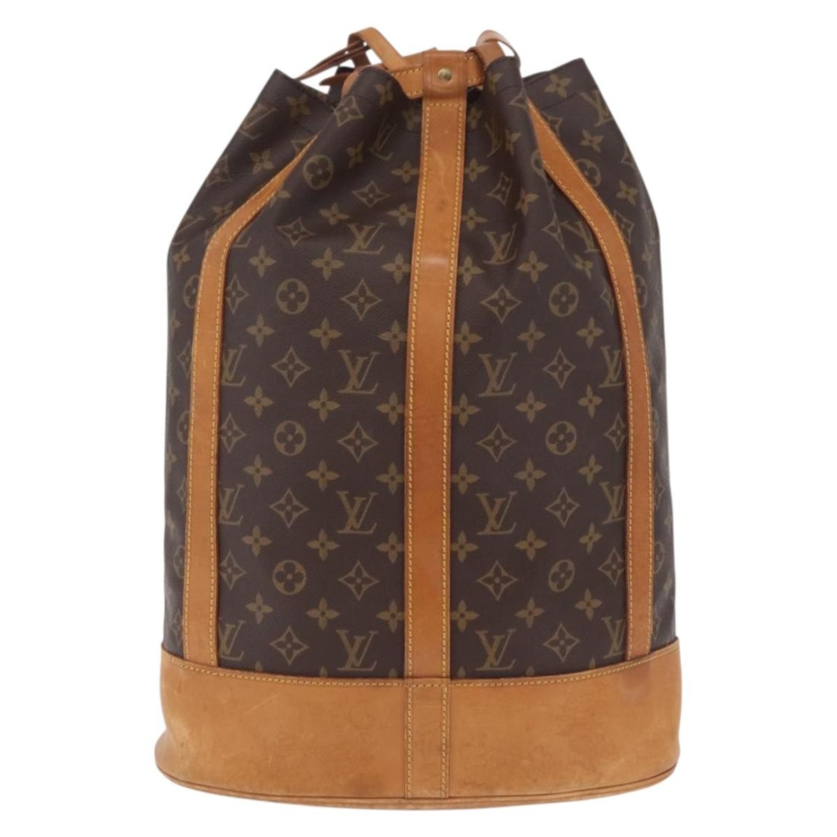 Louis Vuitton Randonnee Monogram Canvas Brown Canvas Backpack Bag (Pre-Owned)