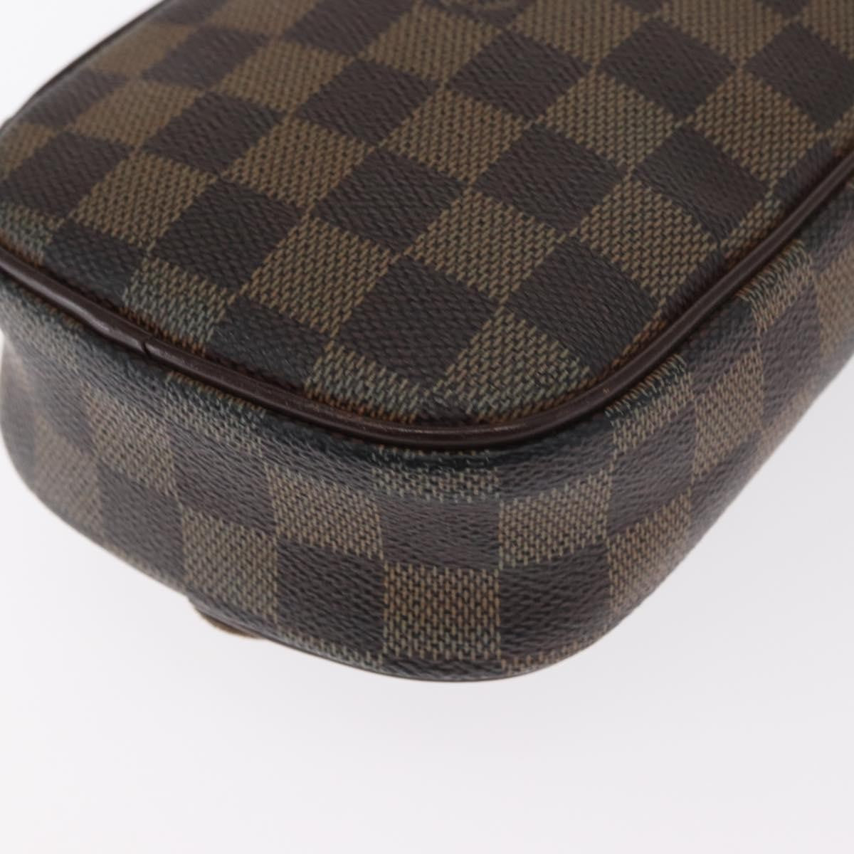 Louis Vuitton Pochette Gange Damier Brown Canvas Clutche & Pouche Bag (Pre-Owned)
