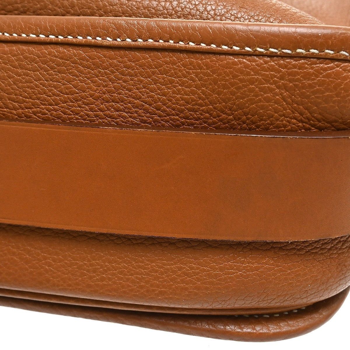 Hermes Barda Messenger Clemence Brown Leather Shoulder Bag Bag (Pre-Owned)