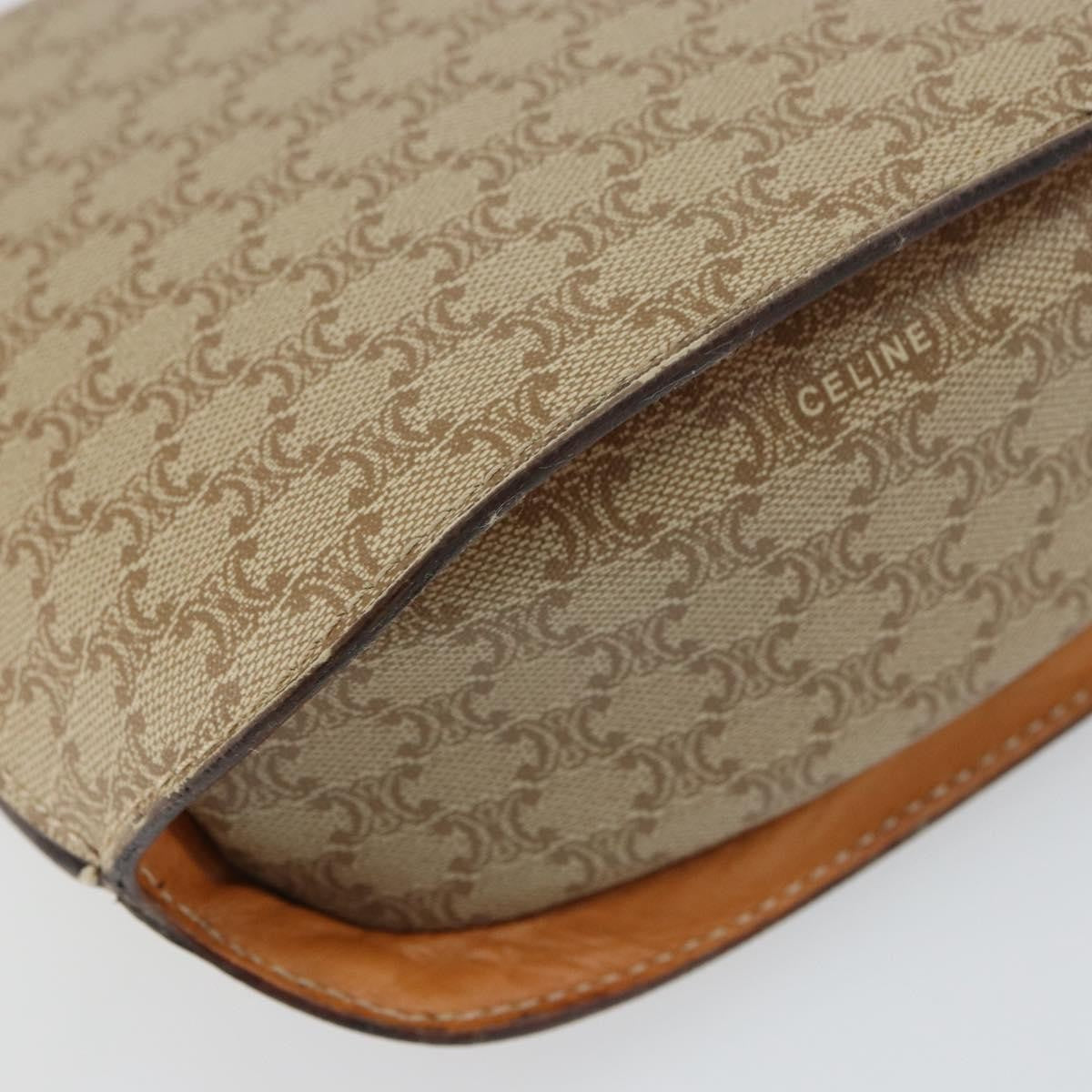 Celine Vintage Macadam Canvas Beige Canvas Shoulder Bag Bag (Pre-Owned)