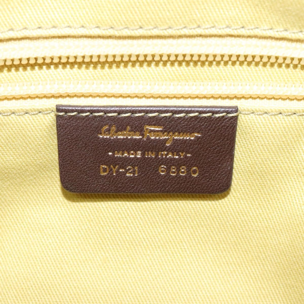 Salvatore Ferragamo Gancini Canvas Multicolour Canvas Shoulder Bag Bag (Pre-Owned)