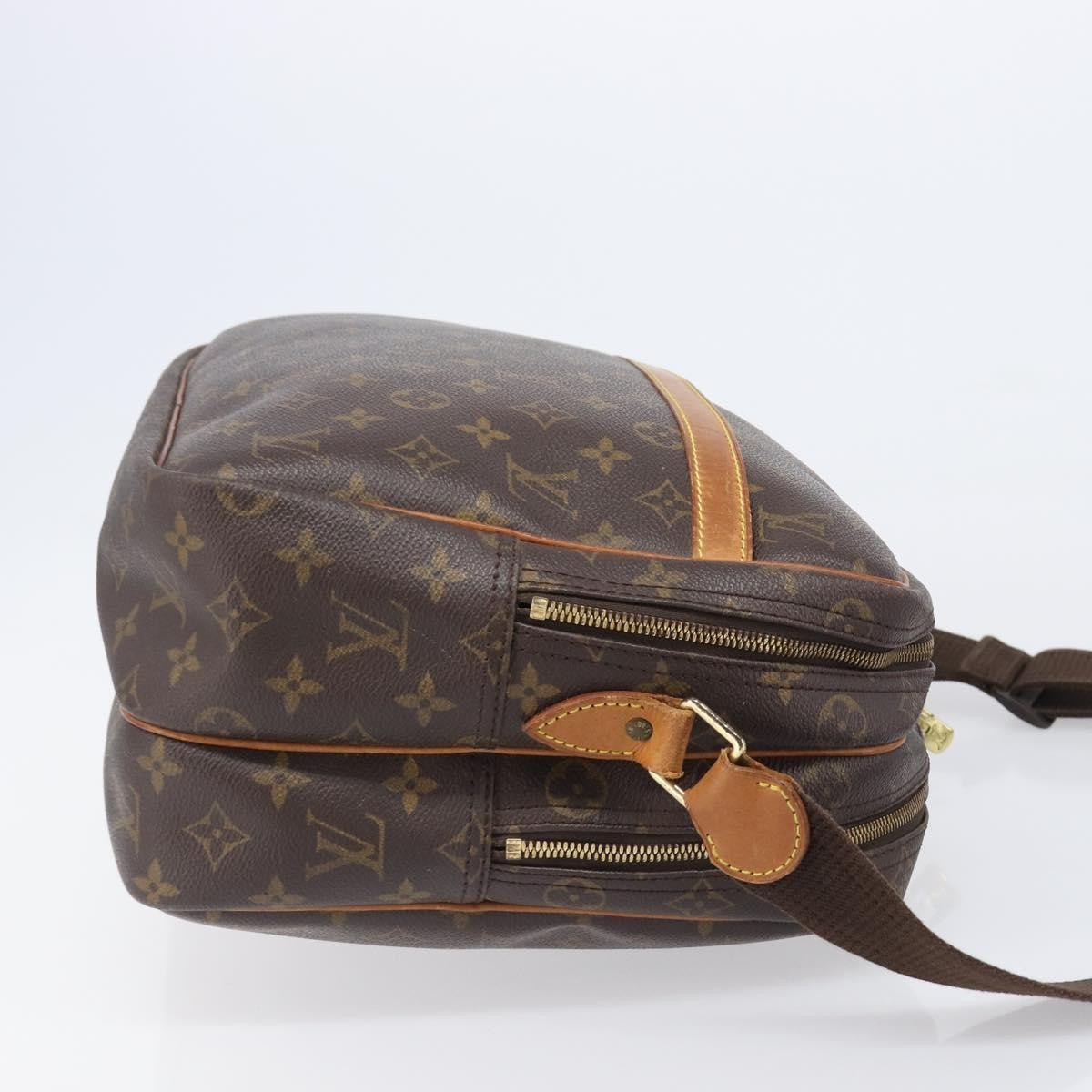 Louis Vuitton Reporter Monogram Brown Canvas Shoulder Bag Bag (Pre-Owned)