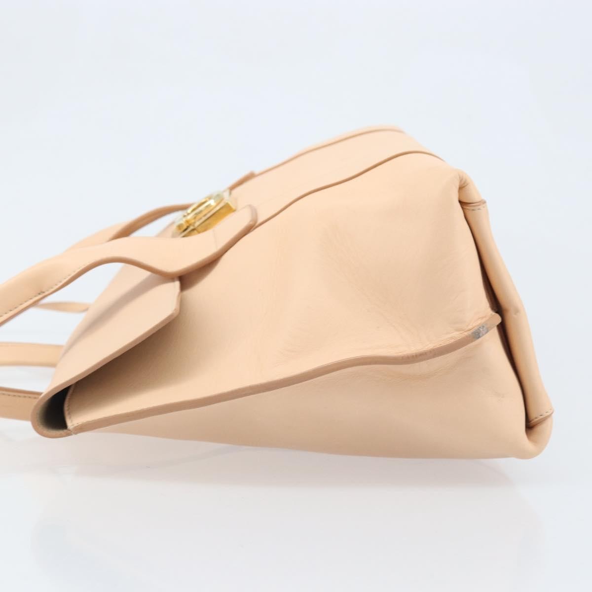 Salvatore Ferragamo Sookie Satchel Leather Pink Leather Handbag (Pre-Owned)