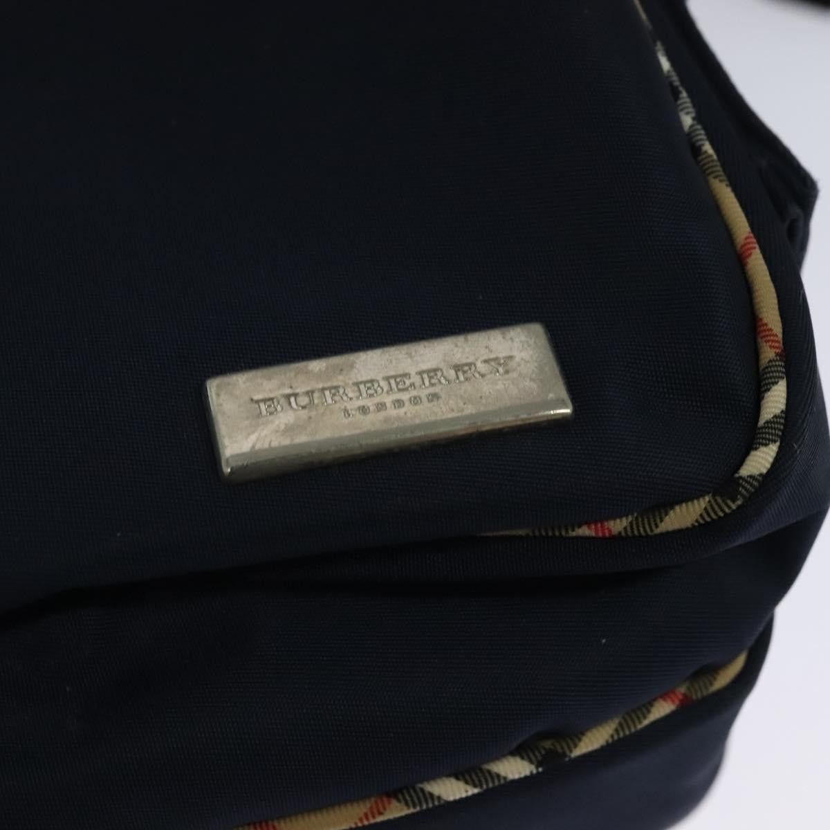 Burberry Vintage Nylon Navy Nylon Shoulder Bag Bag (Pre-Owned)