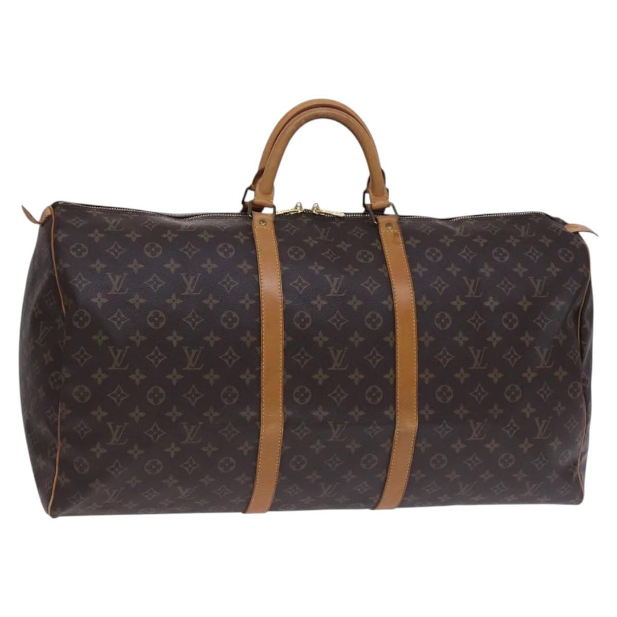 Louis Vuitton Keepall Monogram Canvas Brown Canvas Travel Bag Bag (Pre-Owned)