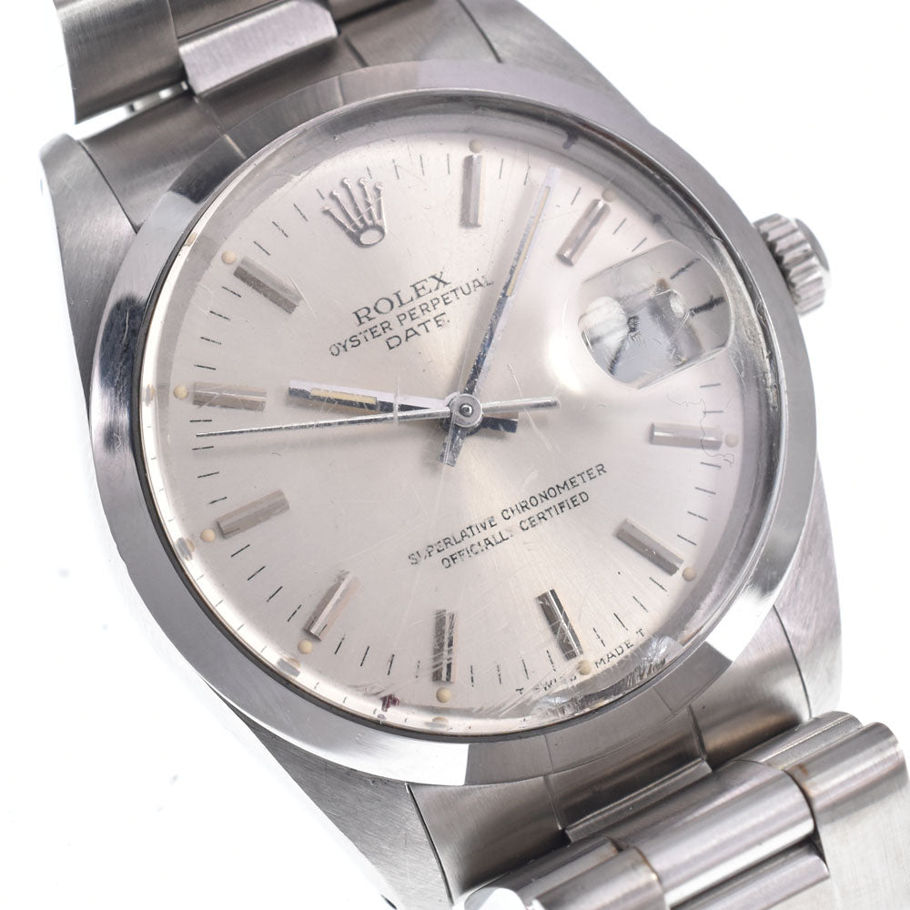 Rolex Oyster Perpetual Date Automatic Stainless Steel And White Gold Watch (Pre-Owned)