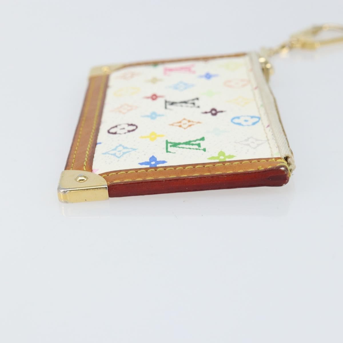 Louis Vuitton Pochette Clés Nm Monogram Multicolor Canvas White Canvas Wallets Accessory (Pre-Owned)